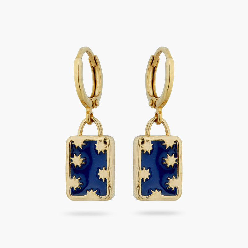 GOLDEN STAR POST EARRINGS