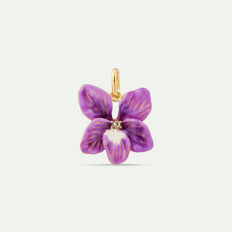 VIOLET FLOWER PENDANT