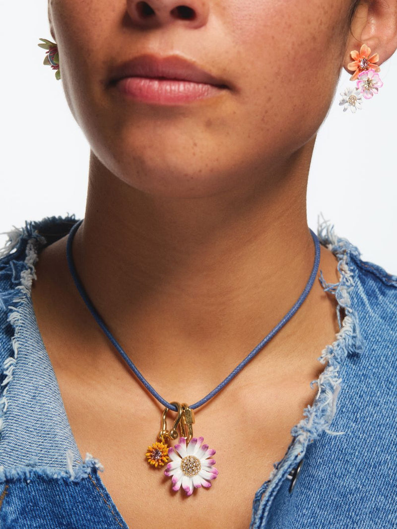 DAISY & ZINNIA FLOWER POST EARRINGS