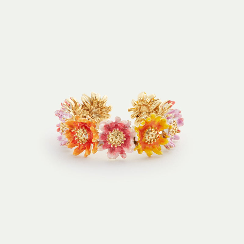 DAISY & ZINNIA CROWN ADJUSTABLE RING