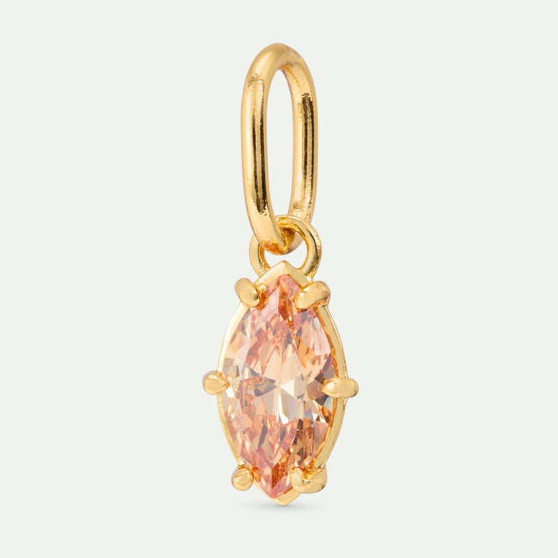 APRICOT ORANGE STONE PENDANT
