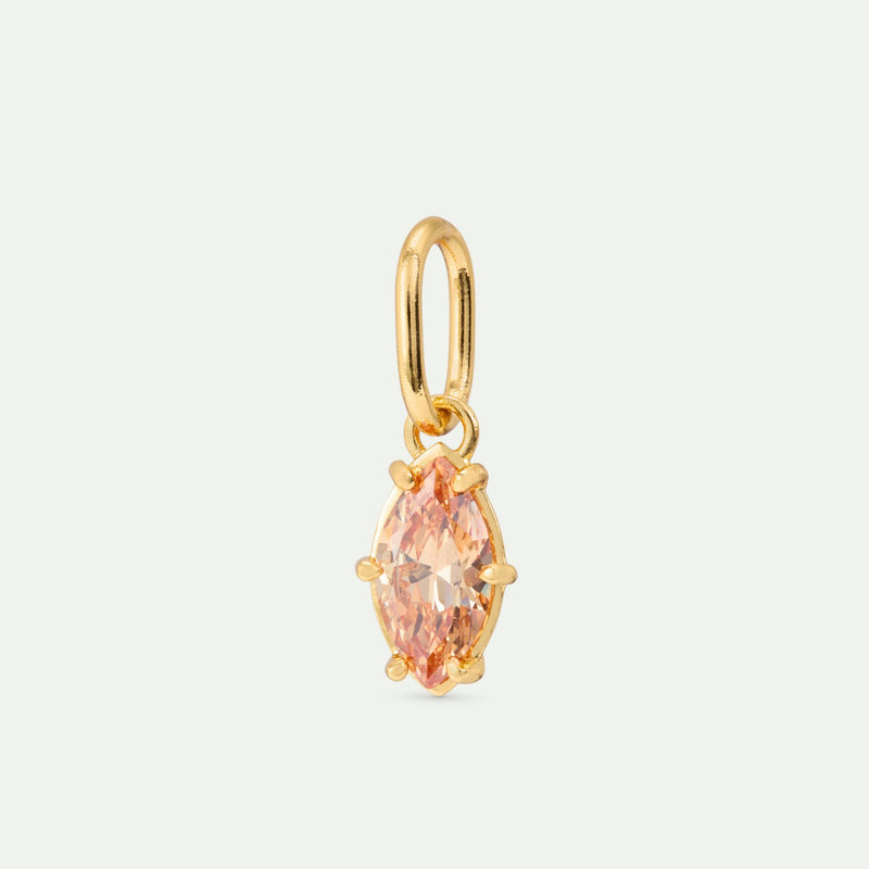 APRICOT ORANGE STONE PENDANT