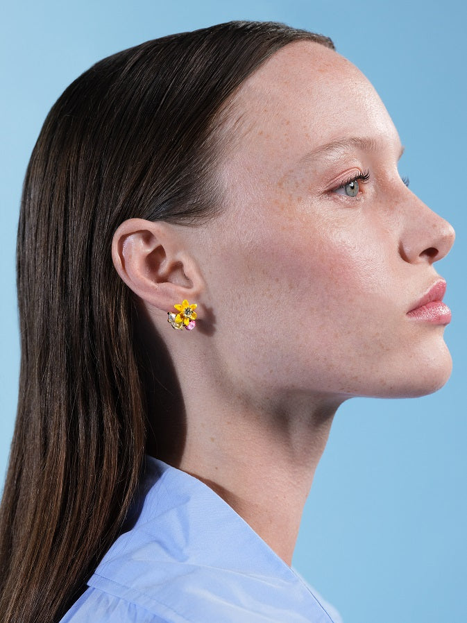 DAFFODIL POST EARRINGS